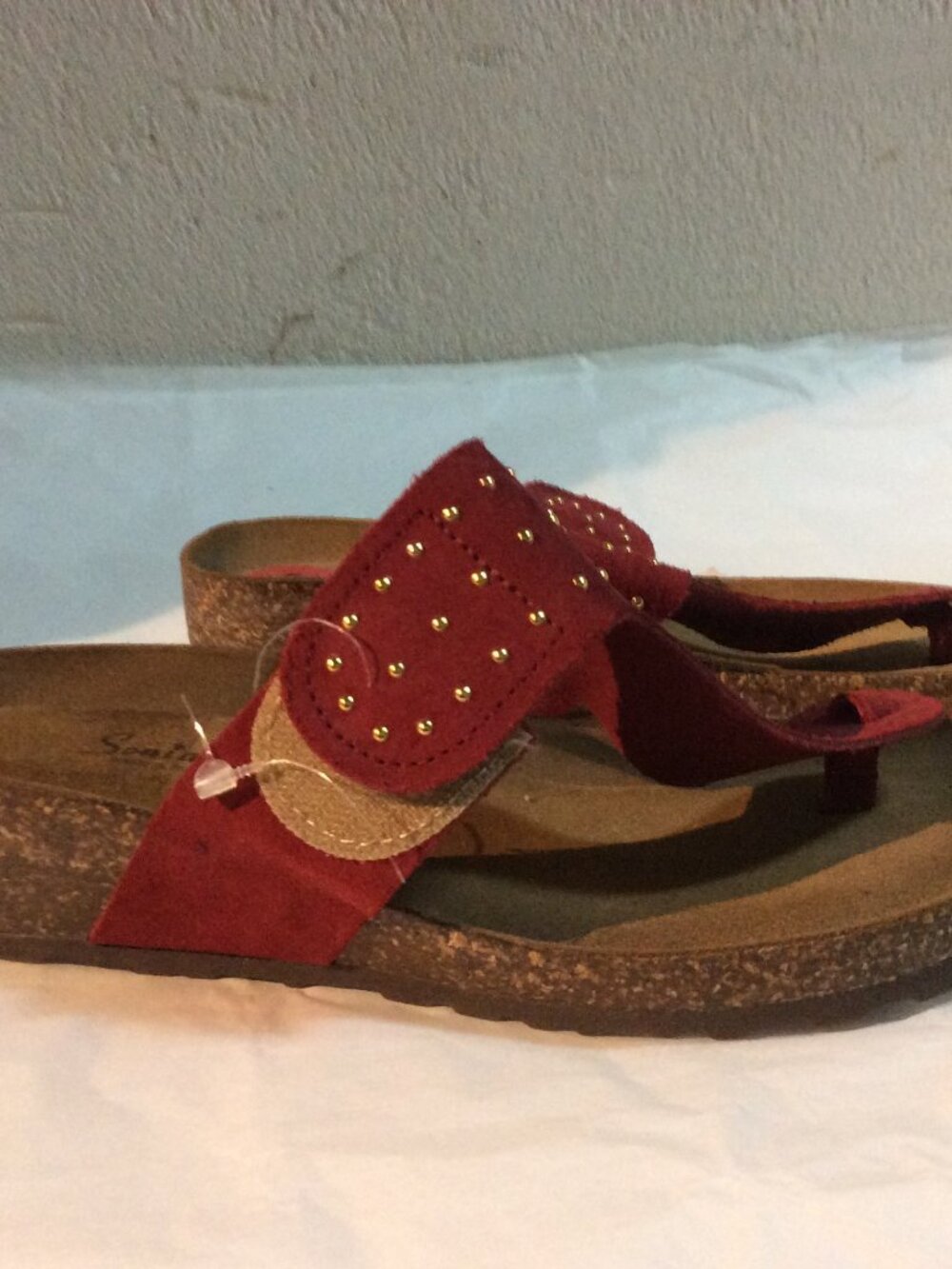 Red Sandals Made in Italy NWT 6